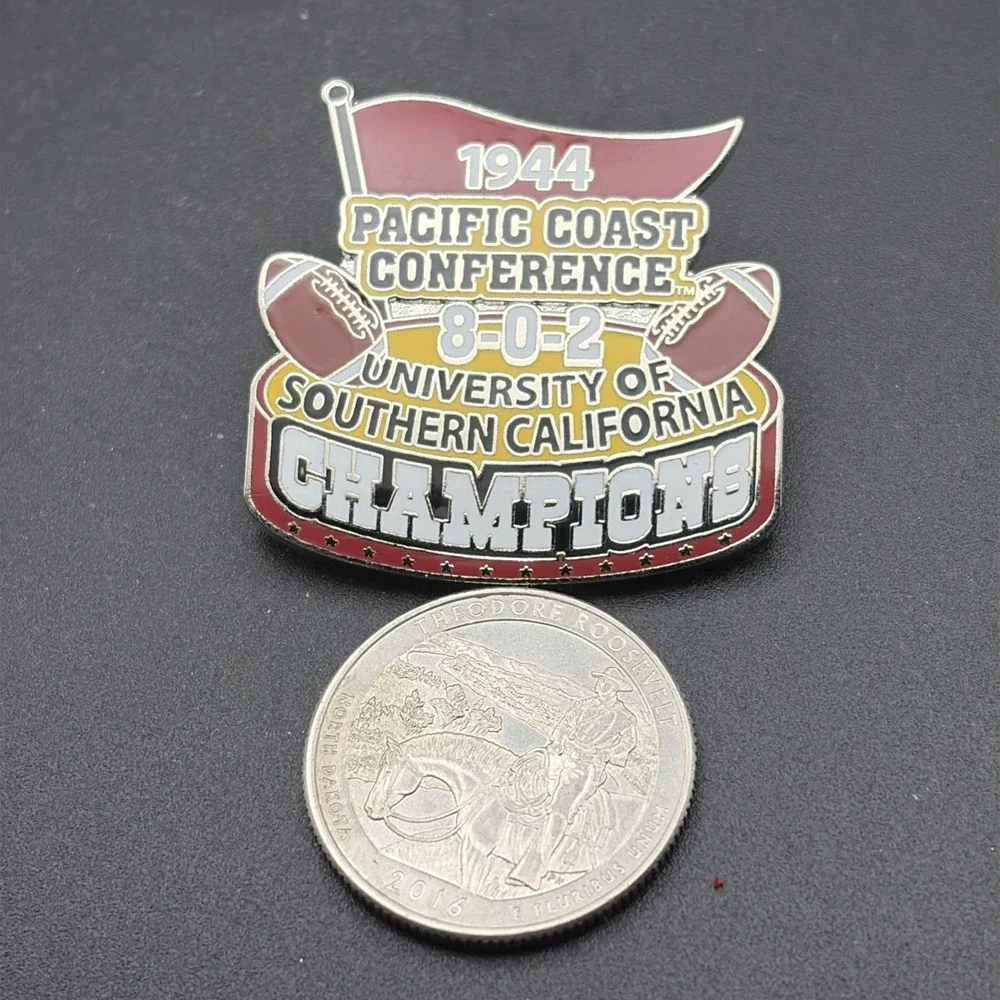 University of Southern California USC Football 1944‎ PAC Champions Lapel Hat Pin